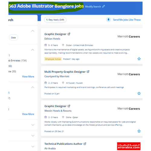 Adobe Illustrator internship jobs in Sharjah