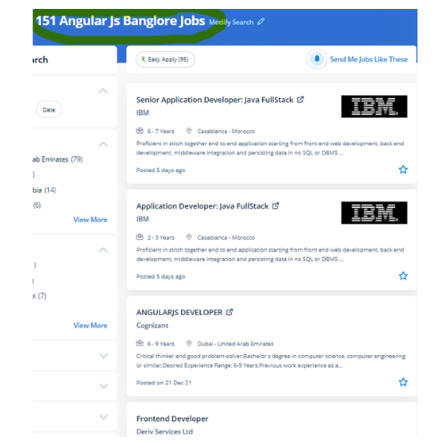 Angular JS internship jobs in Fujairah