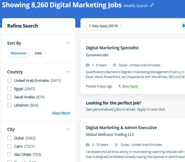 Digital Marketing / SEO (Full Course) internship jobs in Ajman