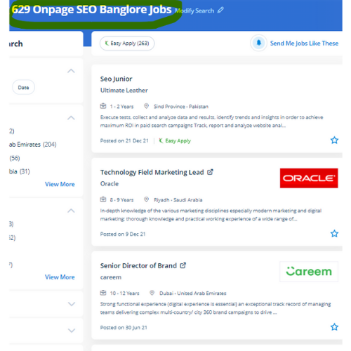 On-Page SEO internship jobs in Ajman