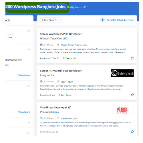 Wordpress internship jobs in Fujairah
